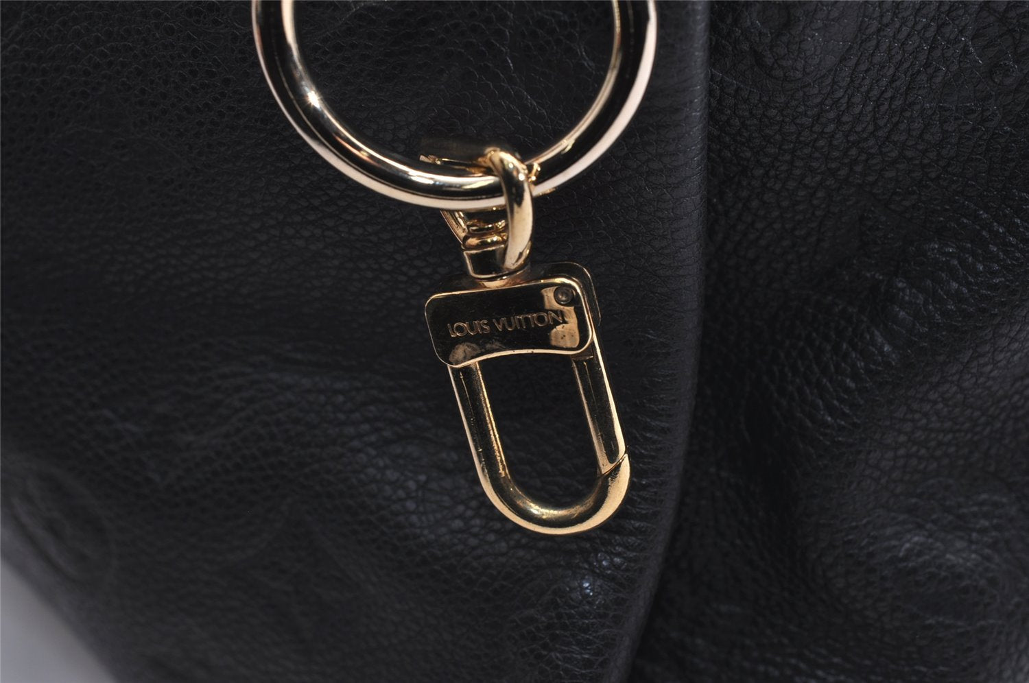 Auth Louis Vuitton Monogram Empreinte Artsy MM Shoulder Bag Navy M93448 LV 2870J