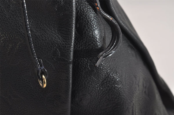 Auth Louis Vuitton Monogram Empreinte Artsy MM Shoulder Bag Navy M93448 LV 2870J