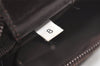 Authentic PRADA VELA Vintage Nylon Tessuto Leather Pouch Purse MV21 Brown 2871K