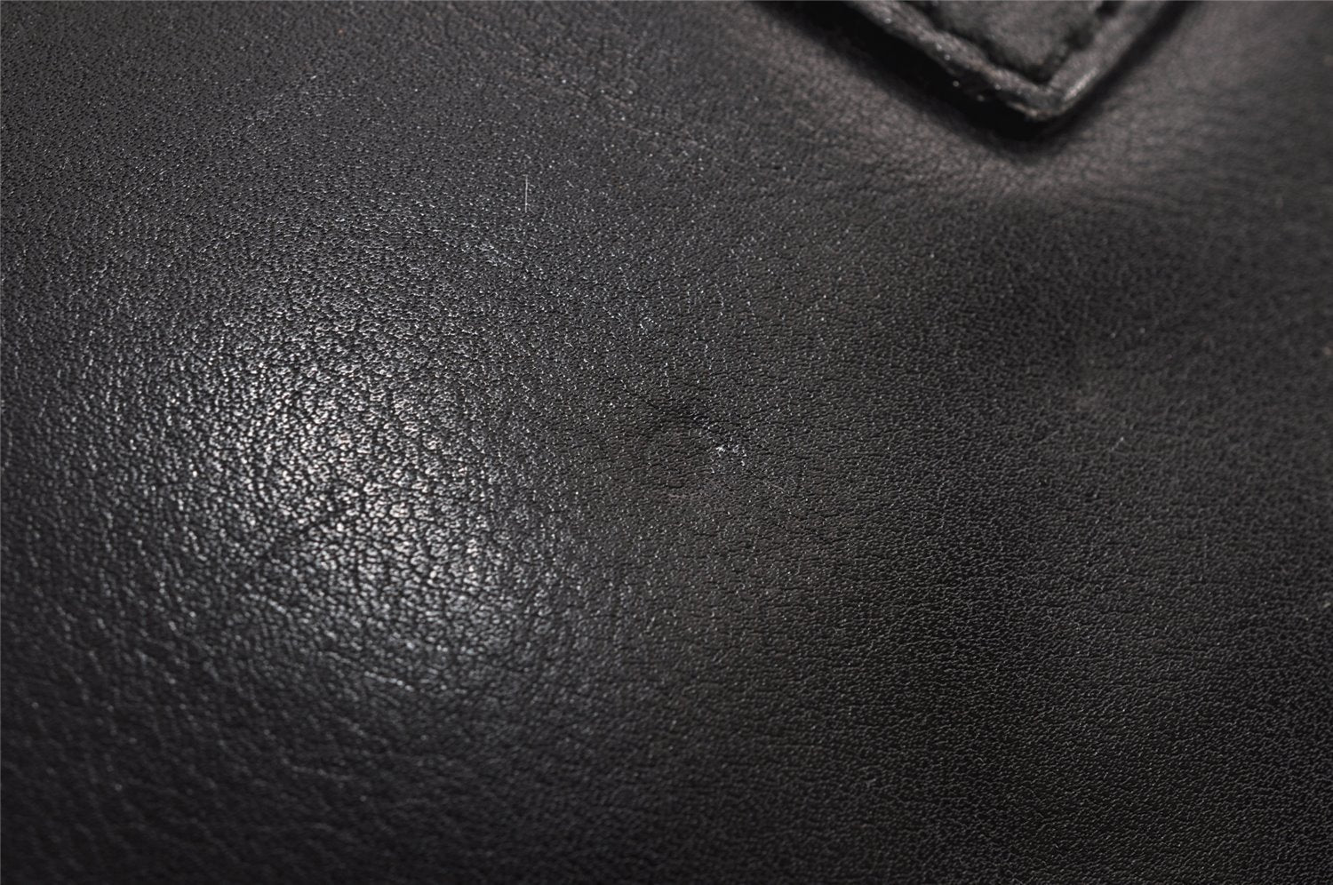 Authentic GUCCI Vintage Bamboo 2Way Shoulder Hand Bag Purse Leather Black 2872J