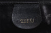 Authentic GUCCI Vintage Bamboo 2Way Shoulder Hand Bag Purse Leather Black 2872J