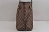 Authentic Louis Vuitton Damier Neverfull MM Shoulder Tote Bag N51105 LV 2875J