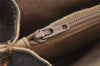 Authentic GUCCI Web Sherry Line Shoulder Bag GG PVC Leather Brown Junk 2876I