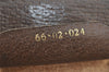 Authentic GUCCI Web Sherry Line Shoulder Bag GG PVC Leather Brown Junk 2876I