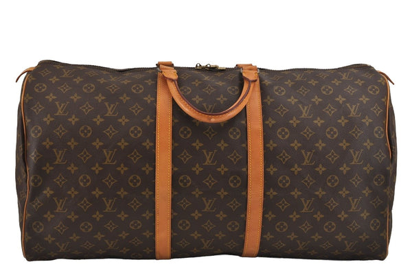 Authentic Louis Vuitton Monogram Keepall 60 Travel Boston Bag M41422 LV 2876J