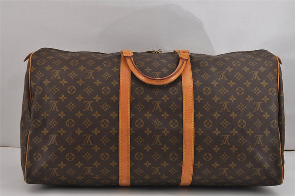 Authentic Louis Vuitton Monogram Keepall 60 Travel Boston Bag M41422 LV 2876J
