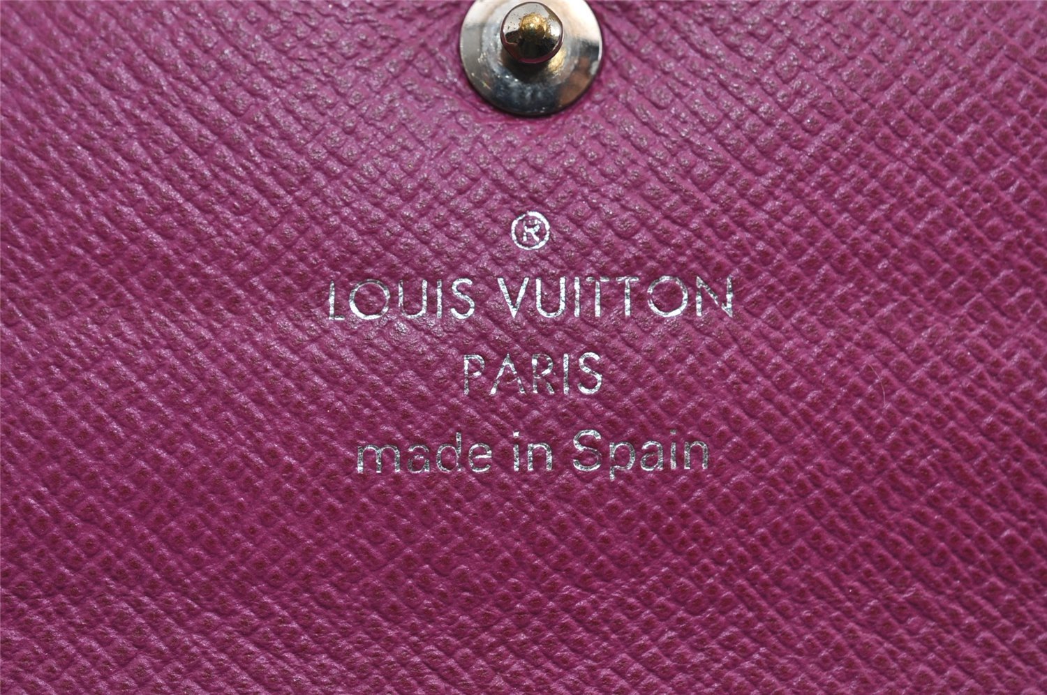 Authentic Louis Vuitton Epi Portefeuille Sarah Long Wallet M6374K Purple 2877I