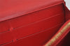 Auth Louis Vuitton Vernis Pochette Porte Monnaie Credit Wallet M91281 Red 2878I