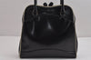 Authentic PRADA Vintage Leather Nappa Shoulder Hand Bag Purse Black 2878J
