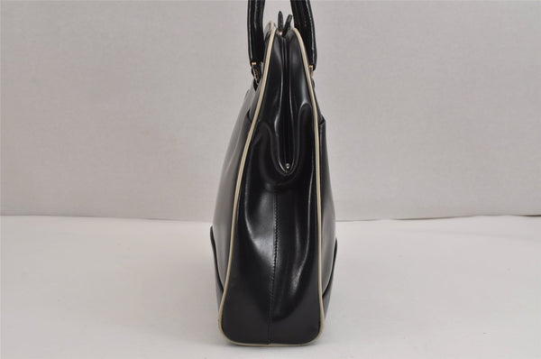 Authentic PRADA Vintage Leather Nappa Shoulder Hand Bag Purse Black 2878J