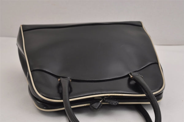 Authentic PRADA Vintage Leather Nappa Shoulder Hand Bag Purse Black 2878J