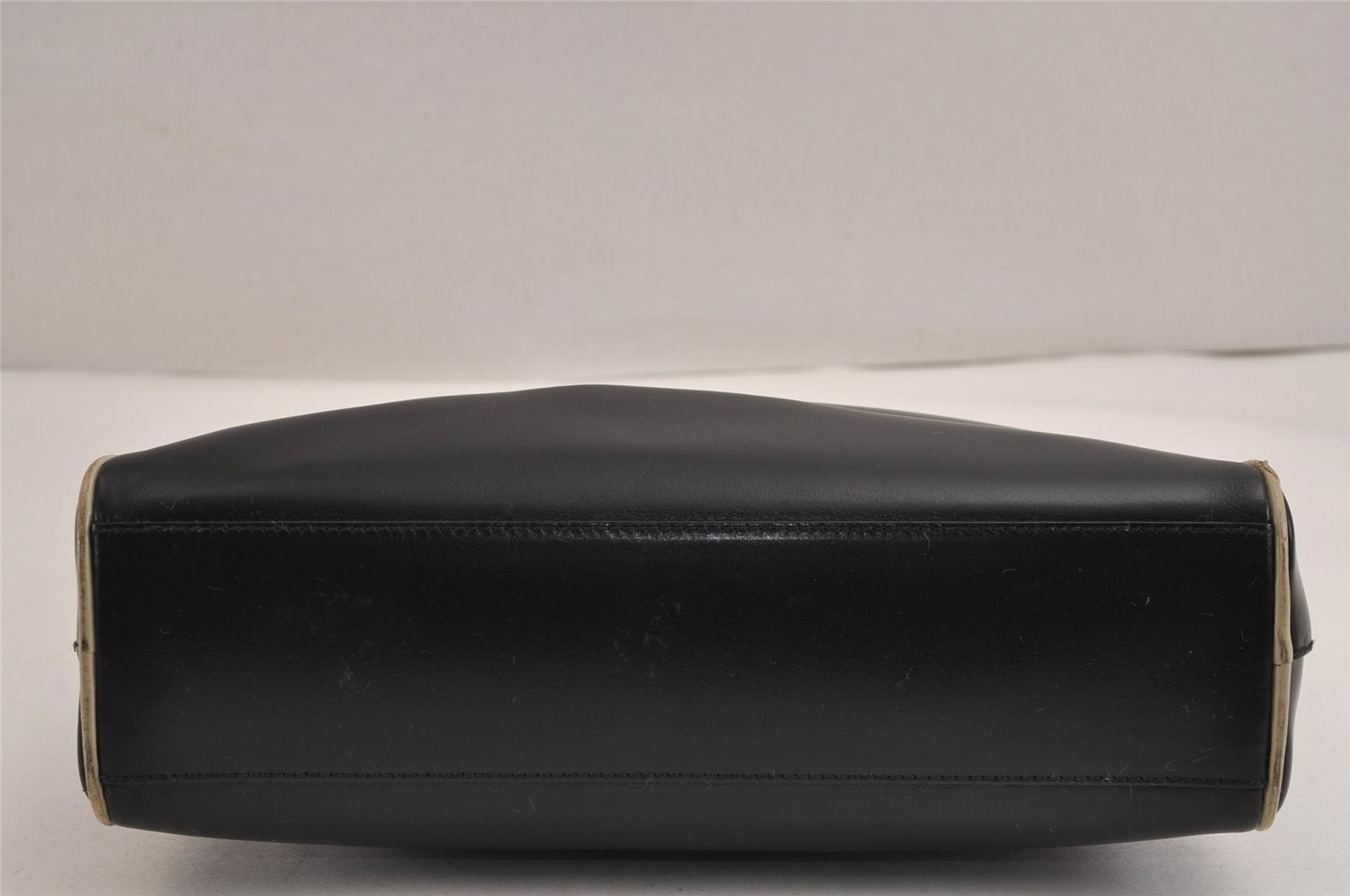 Authentic PRADA Vintage Leather Nappa Shoulder Hand Bag Purse Black 2878J