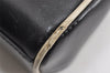 Authentic PRADA Vintage Leather Nappa Shoulder Hand Bag Purse Black 2878J