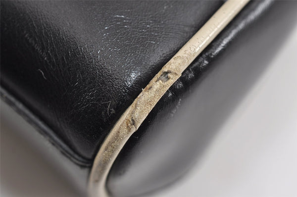 Authentic PRADA Vintage Leather Nappa Shoulder Hand Bag Purse Black 2878J