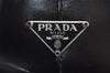 Authentic PRADA Vintage Leather Nappa Shoulder Hand Bag Purse Black 2878J