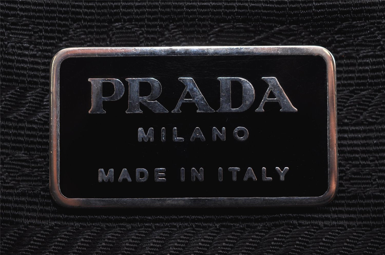 Authentic PRADA Vintage Leather Nappa Shoulder Hand Bag Purse Black 2878J