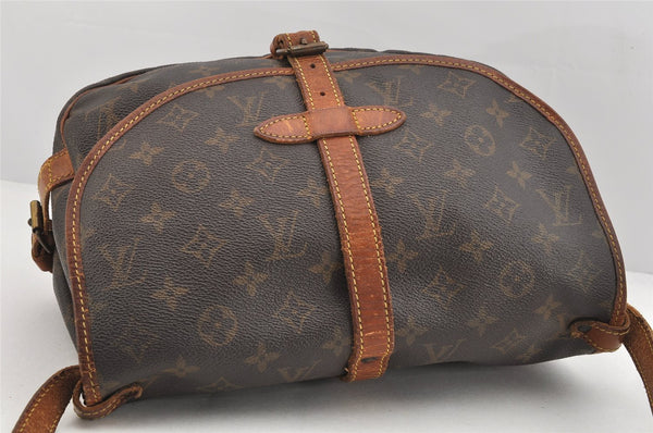 Authentic Louis Vuitton Monogram Saumur 30 Shoulder Cross Bag M42256 LV 2878K