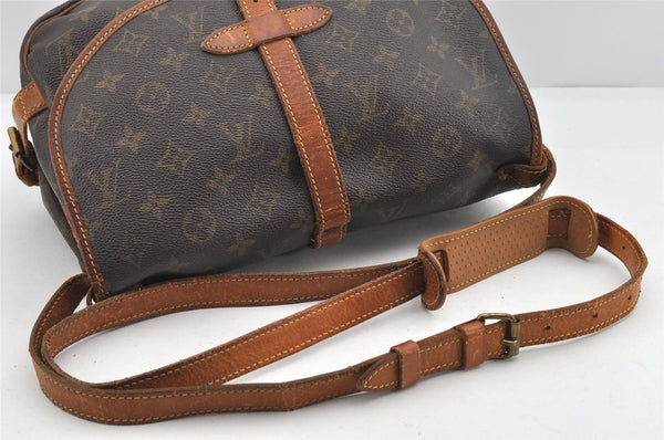 Authentic Louis Vuitton Monogram Saumur 30 Shoulder Cross Bag M42256 LV 2878K