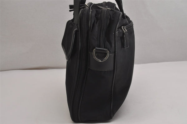 Authentic PRADA Nylon Tessuto Leather 2Way Business Bag Black Junk 2879J