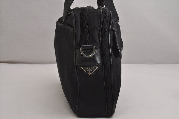 Authentic PRADA Nylon Tessuto Leather 2Way Business Bag Black Junk 2879J