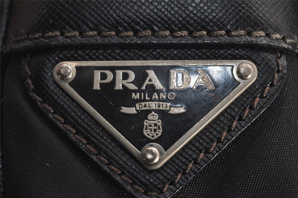 Authentic PRADA Nylon Tessuto Leather 2Way Business Bag Black Junk 2879J