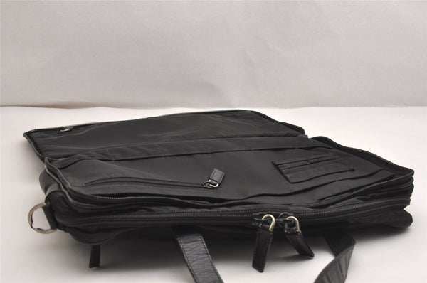 Authentic PRADA Nylon Tessuto Leather 2Way Business Bag Black Junk 2879J