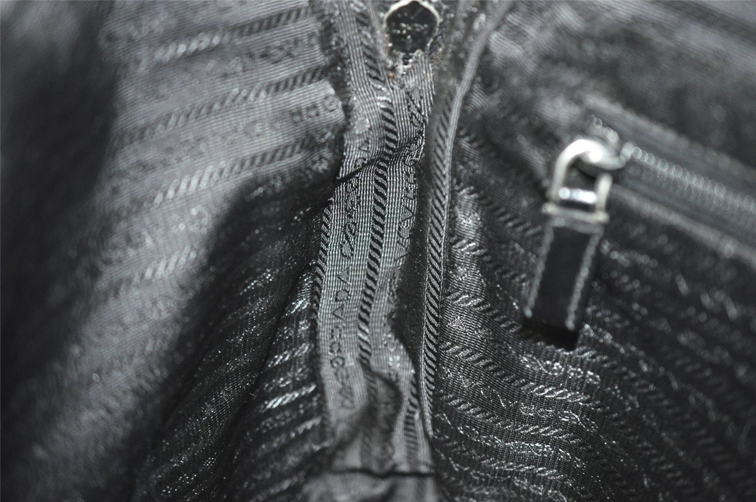 Authentic PRADA Nylon Tessuto Leather 2Way Business Bag Black Junk 2879J