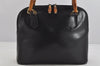 Authentic GUCCI Bamboo 2Way Shoulder Hand Bag Purse Leather Black Junk 2880K