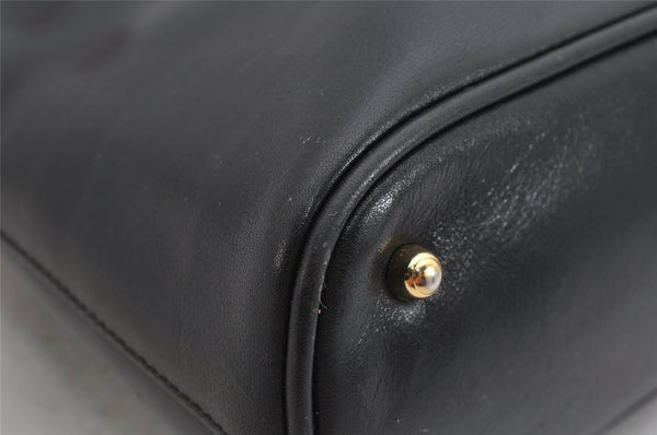 Authentic GUCCI Bamboo 2Way Shoulder Hand Bag Purse Leather Black Junk 2880K
