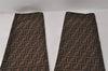 Authentic FENDI Zucca Pants Canvas 32inches USA Size 10 Brown Black 2881J