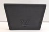 Authentic Louis Vuitton Epi Trapeze PM Clutch Bag Black M80165 LV 2881K