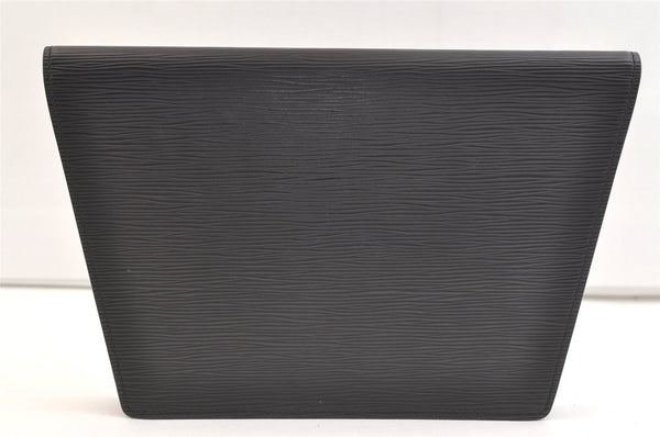 Authentic Louis Vuitton Epi Trapeze PM Clutch Bag Black M80165 LV 2881K