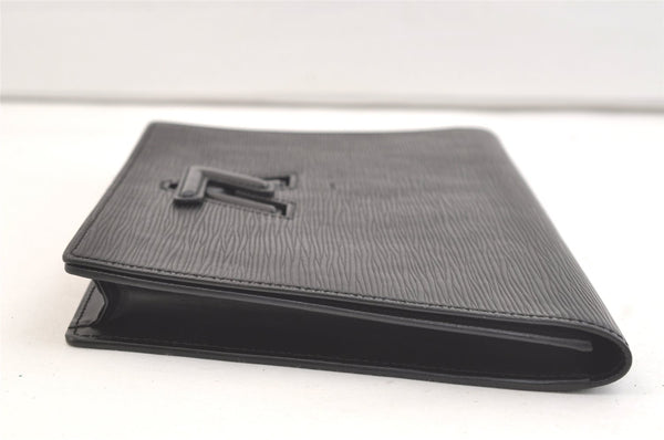 Authentic Louis Vuitton Epi Trapeze PM Clutch Bag Black M80165 LV 2881K