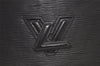 Authentic Louis Vuitton Epi Trapeze PM Clutch Bag Black M80165 LV 2881K
