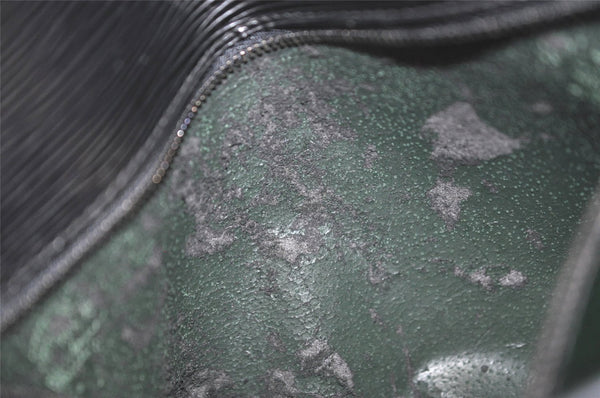 Authentic Louis Vuitton Epi Trapeze PM Clutch Bag Black M80165 LV 2881K