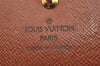 Authentic Louis Vuitton Monogram M61652 Porte Monnaie Billet Carte Credit 2882I