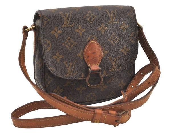 Authentic Louis Vuitton Monogram Saint Cloud PM M51244 Shoulder Cross Bag 2882J