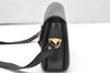 Authentic GUCCI Horsebit Shoulder Cross Body Bag Purse Leather Black 2882K