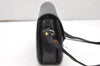 Authentic GUCCI Horsebit Shoulder Cross Body Bag Purse Leather Black 2882K