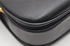 Authentic GUCCI Horsebit Shoulder Cross Body Bag Purse Leather Black 2882K