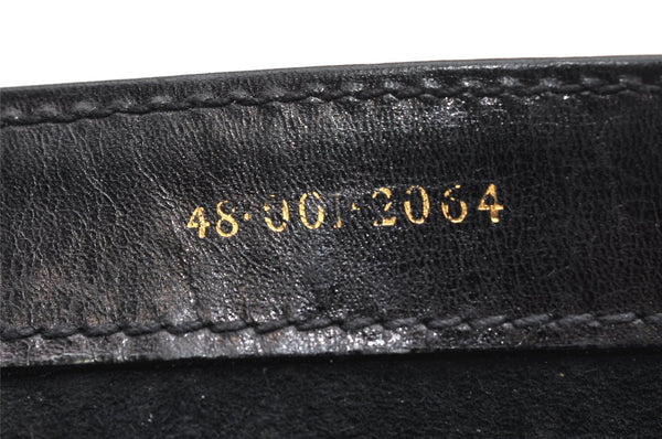 Authentic GUCCI Horsebit Shoulder Cross Body Bag Purse Leather Black 2882K