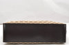 Authentic GUCCI Vintage Hand Tote Bag GG Canvas Leather 106251 Brown 2883K