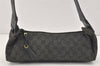 Authentic GUCCI Vintage Shoulder Hand Bag GG Canvas Leather 92697 Black 2884K