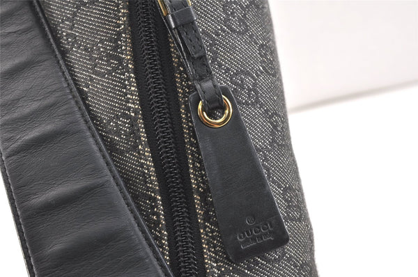 Authentic GUCCI Vintage Shoulder Hand Bag GG Canvas Leather 92697 Black 2884K
