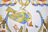 Authentic HERMES Carre 90 Scarf "PIERRES d' ORIENT et" Silk White 2885I