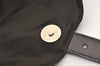 Authentic PRADA Vintage Nylon Tessuto Leather Drawstring Backpack Khaki 2885J