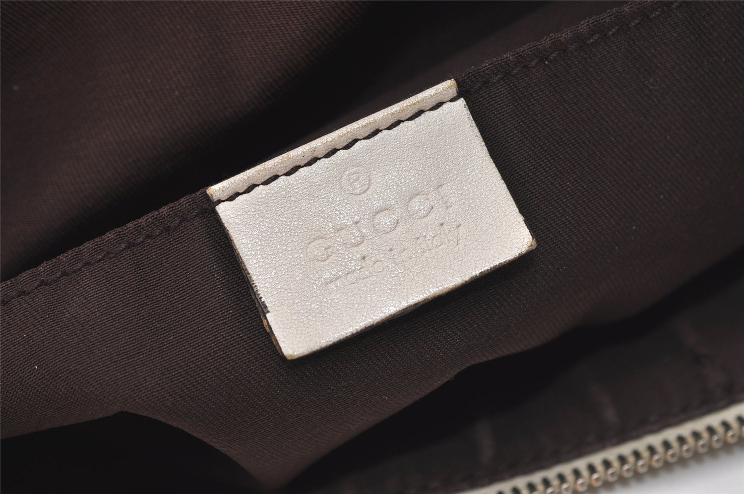 Authentic GUCCI Trophy Shoulder Tote Bag GG Canvas Leather 189828 Brown 2886J