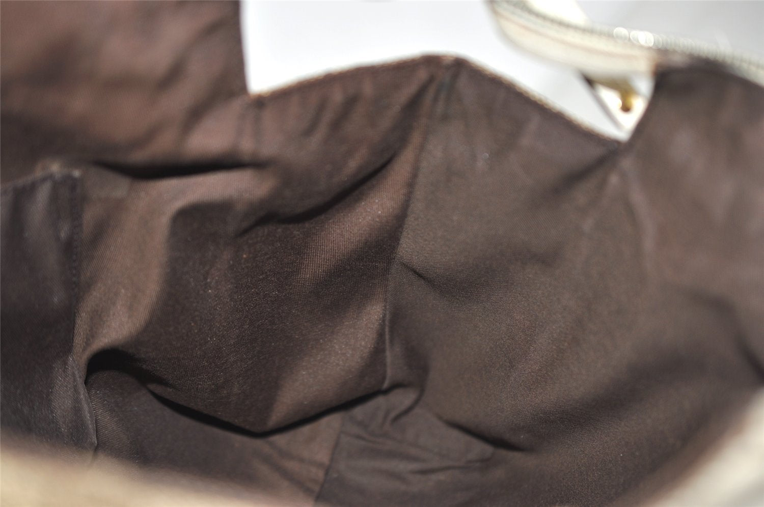 Authentic GUCCI Trophy Shoulder Tote Bag GG Canvas Leather 189828 Brown 2886J