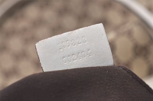 Authentic GUCCI Trophy Shoulder Tote Bag GG Canvas Leather 189828 Brown 2886J