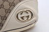 Authentic GUCCI New Britt Shoulder Tote Bag GG Canvas Leather 169945 Brown 2887J